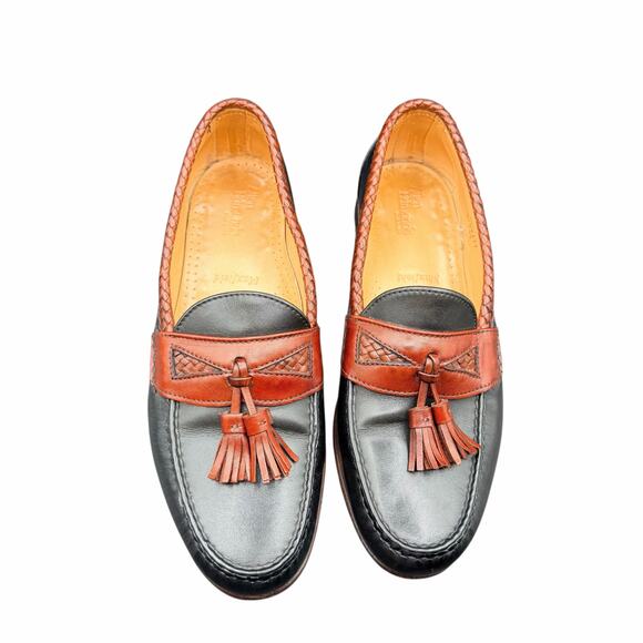 Allen Edmonds Tassel Loafers Men’s 9D Black Brown Leather USA Made main image 6